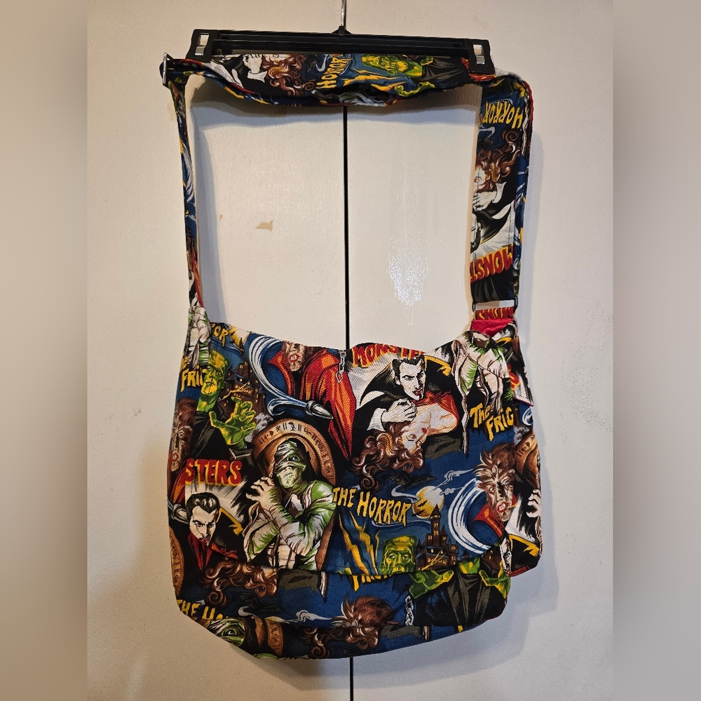 Horror Themed Graphic Shoulder Bag